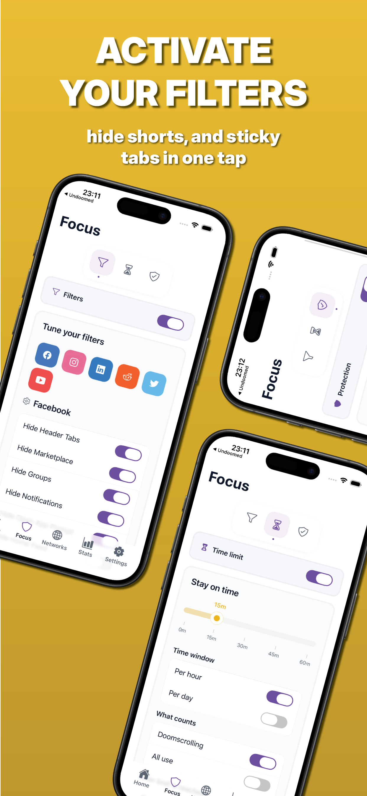 UNDOOMED - A scalpel for social media - Screenshot 5 showing product features and functionality