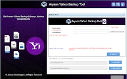 Aryson Yahoo Backup Tool media 1