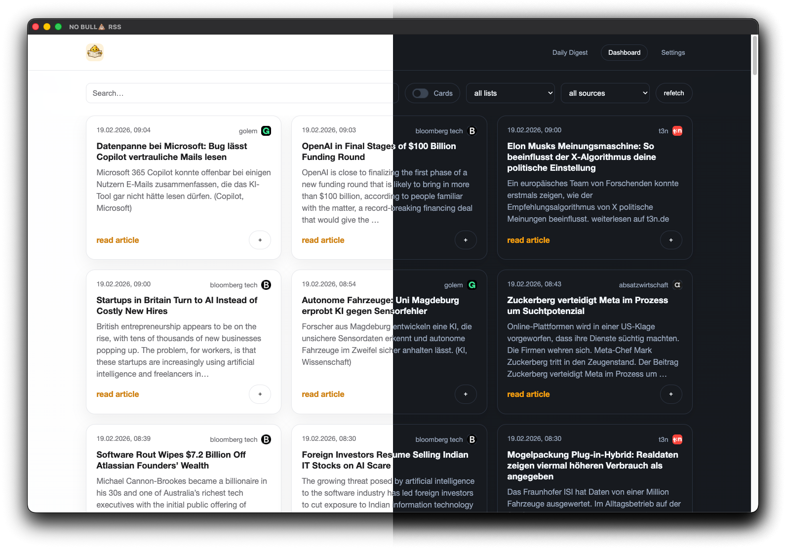 No Bullshit RSS gallery image