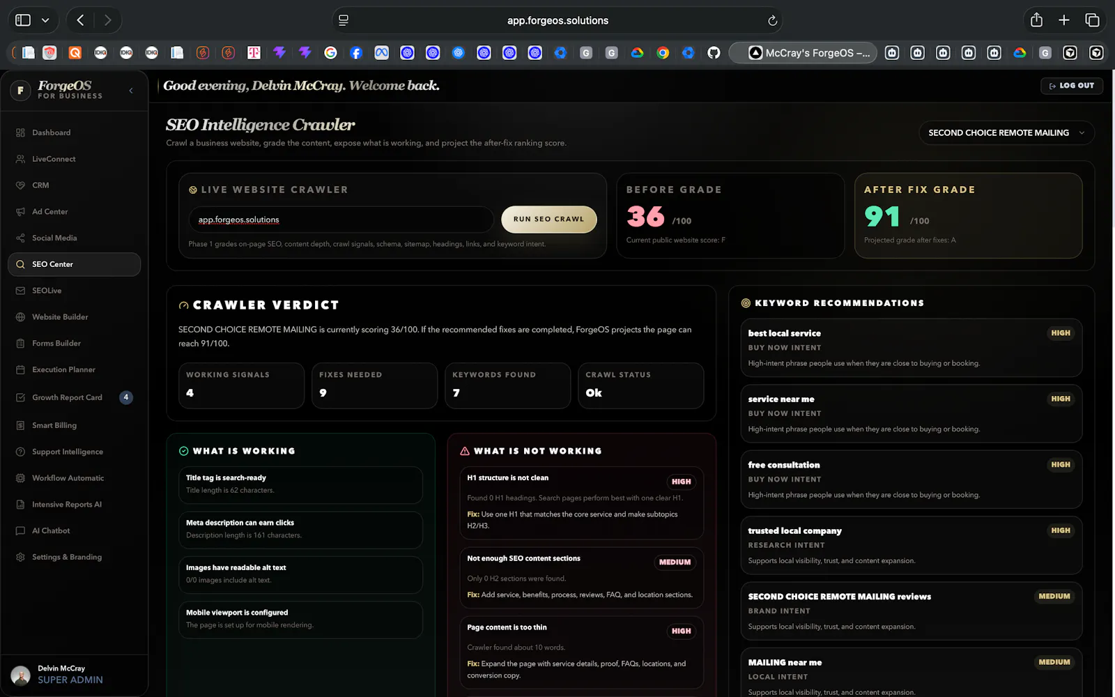 MarketHubOS screenshot 2