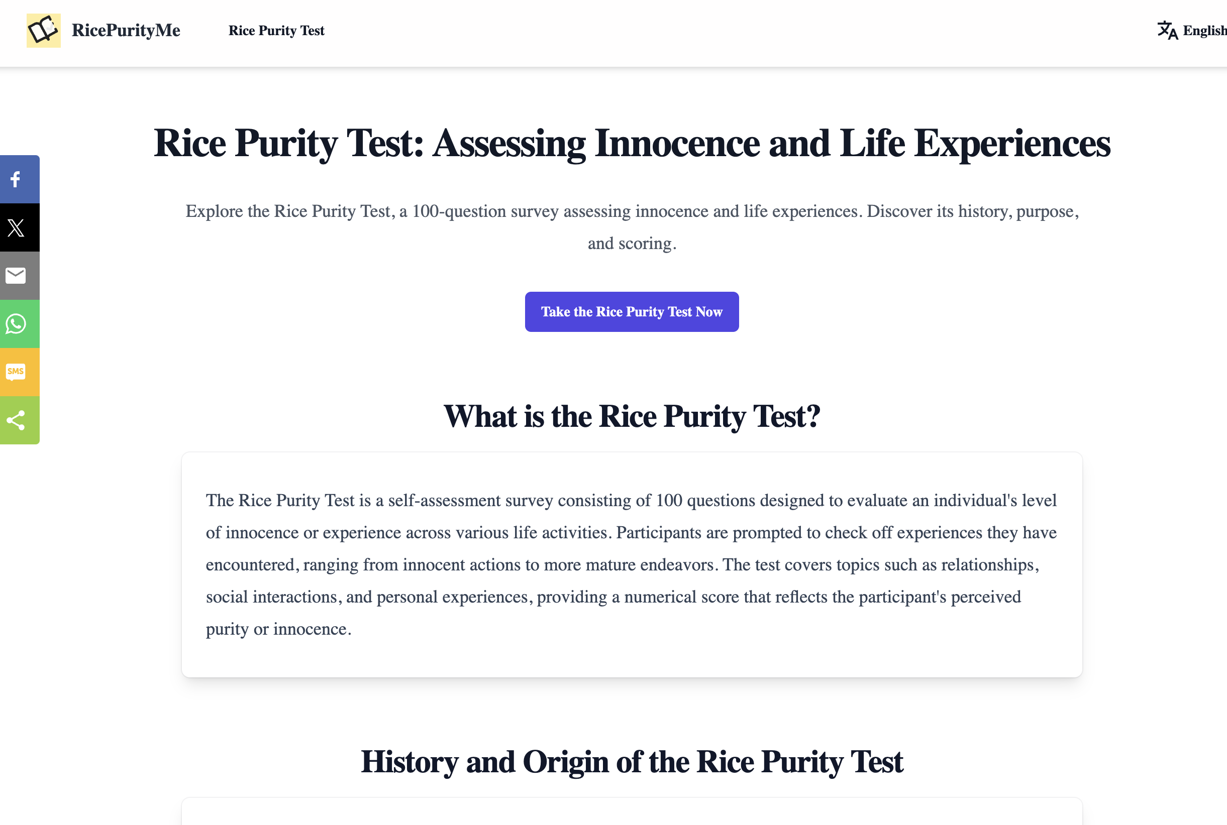 Test di purezza del riso - Valutare l'innocenza ed esperienze di vita media 3