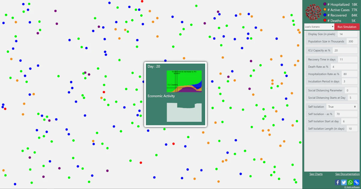 Coronavirus Pandemic Simulation