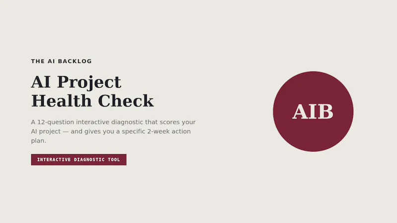 AI Project Health Check screenshot 1