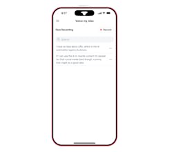 'Voice my idea' app gallery image
