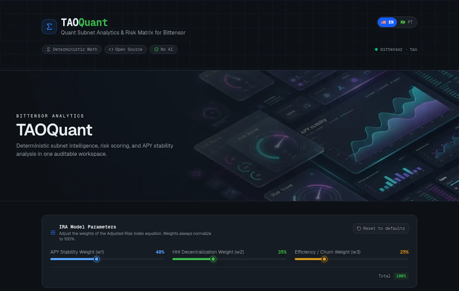 TAOQuant screenshot 1