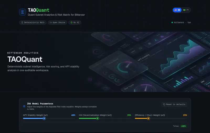 TAOQuant screenshot 1