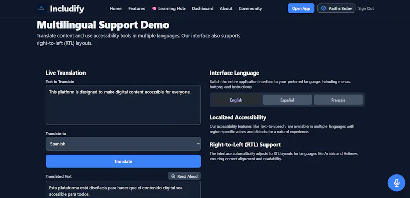 Includify screenshot 2