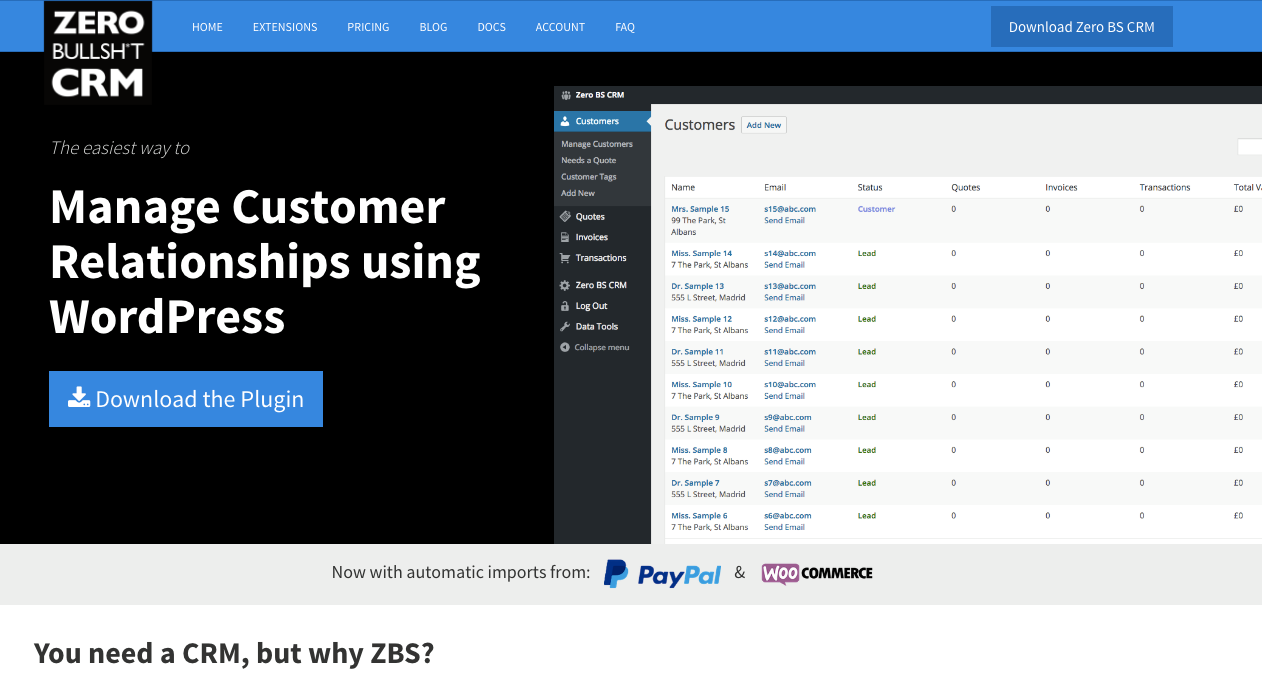 Zero BS CRM gallery image