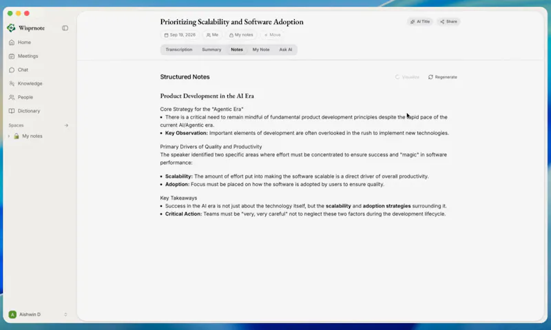 Wisprnote screenshot 4
