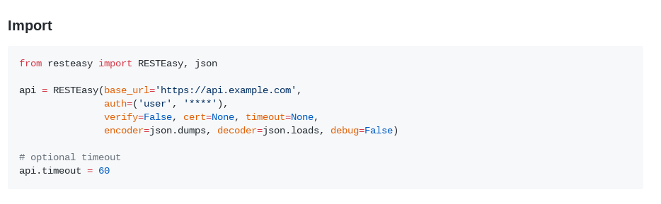 RESTEasy (Python REST API client) gallery image