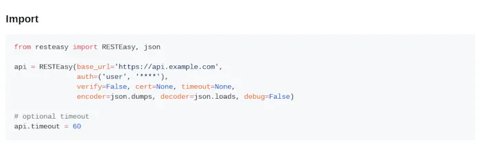 RESTEasy (Python REST API client) gallery image