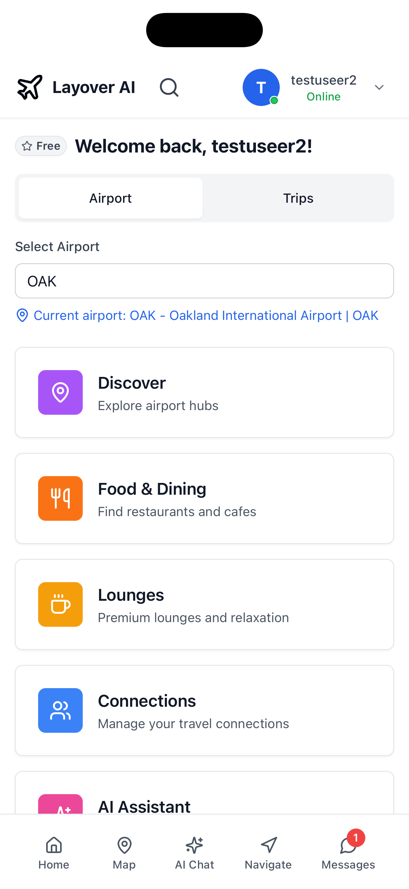 Layover AI - Screenshot 2 showing product features and functionality