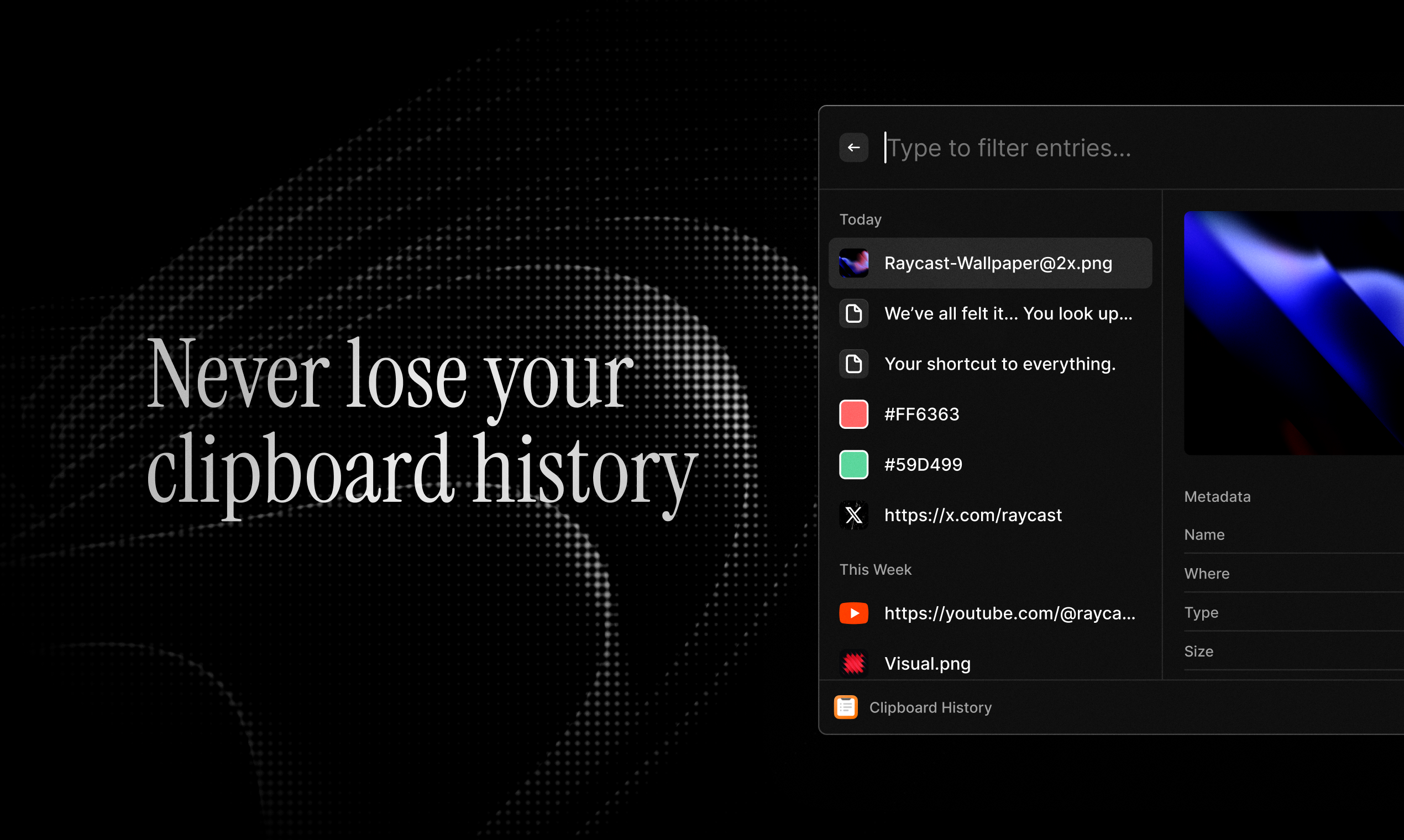 Raycast for Windows - Screenshot 3 showing product features and functionality