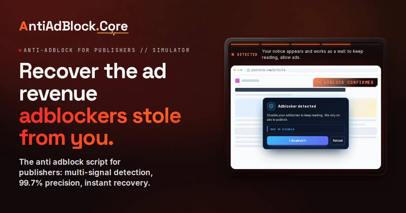 AntiAdBlock Core screenshot 1