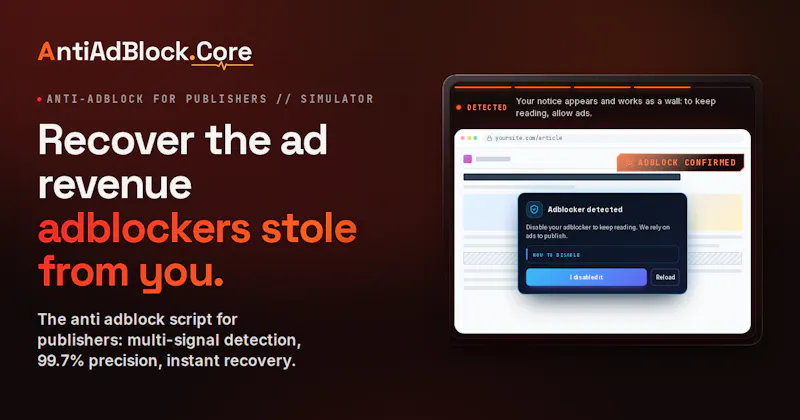 AntiAdBlock Core screenshot 1