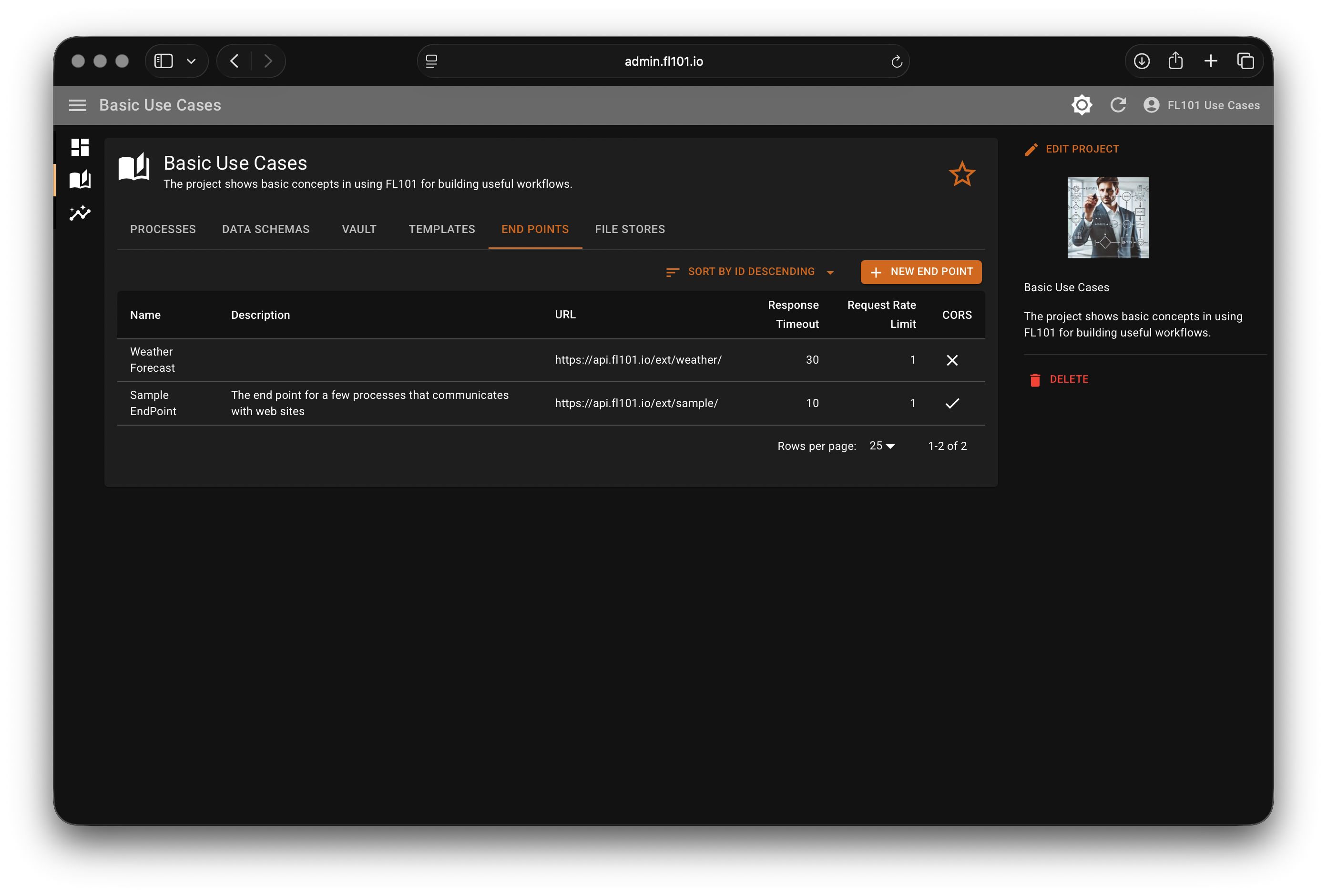 FL101 - Screenshot 3 showing product features and functionality
