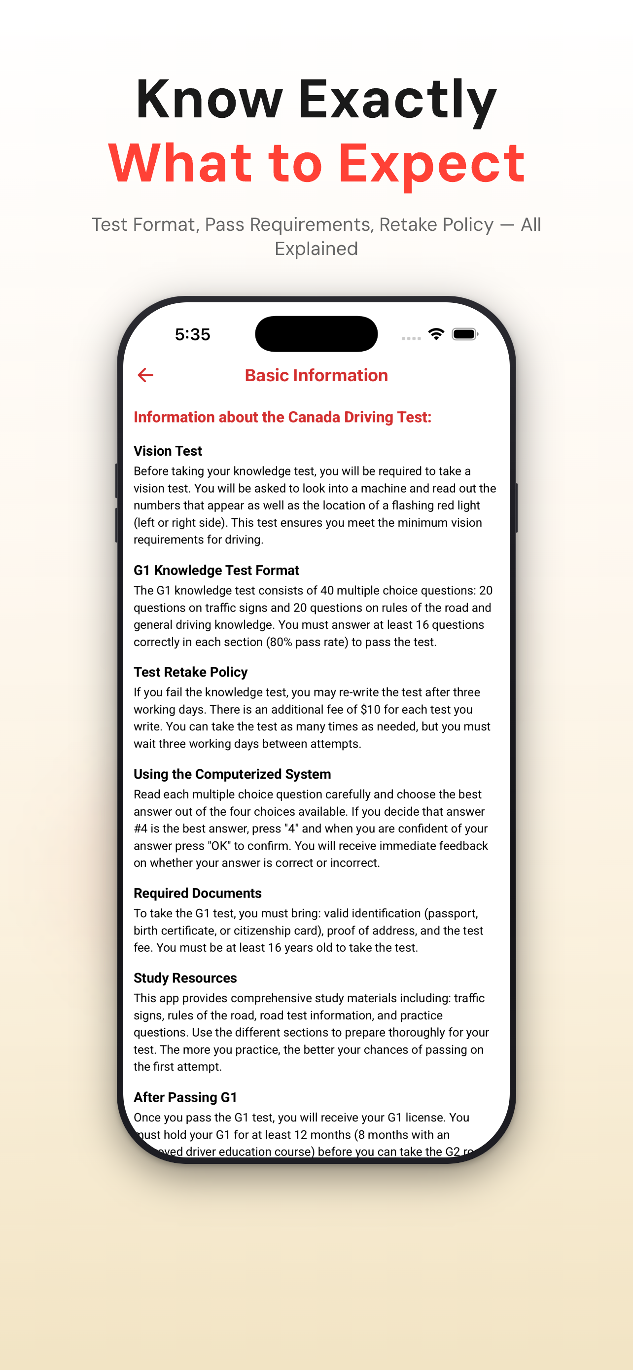 Canada Driving Test G1 and G2 media 8
