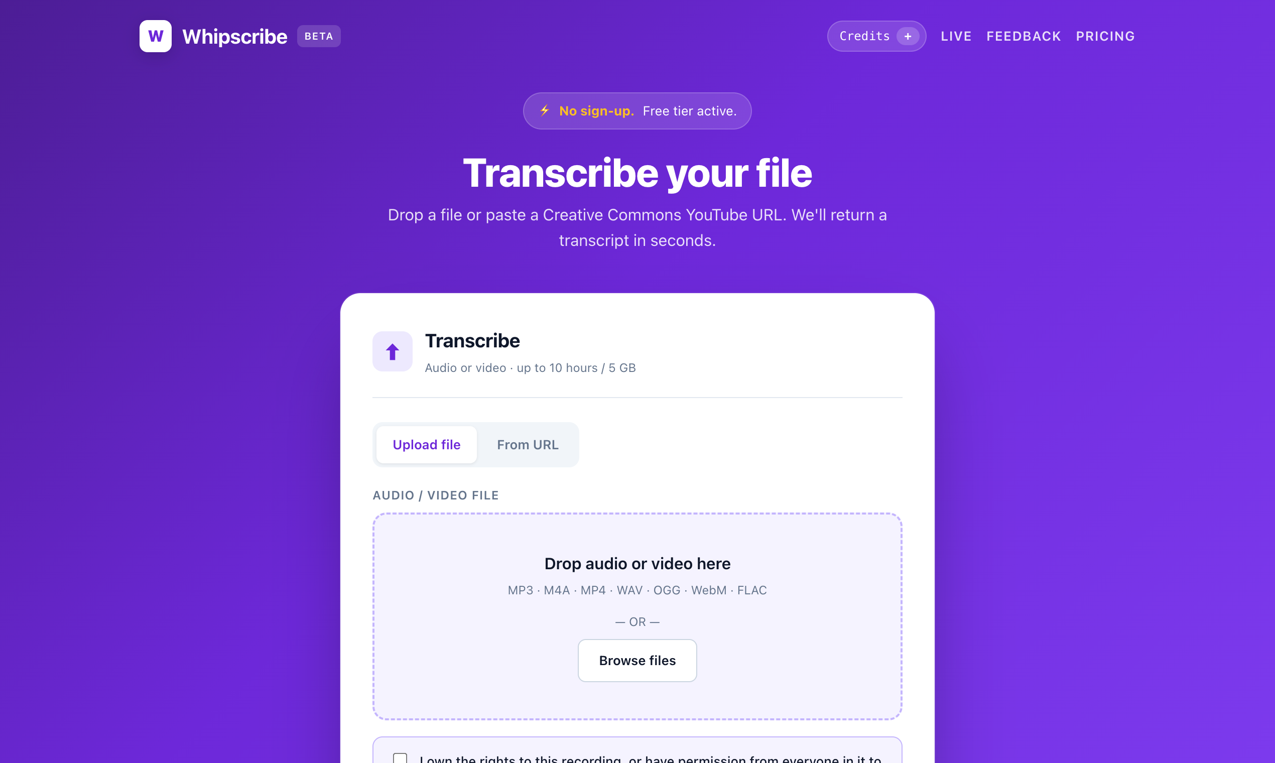 Whipscribe gallery image