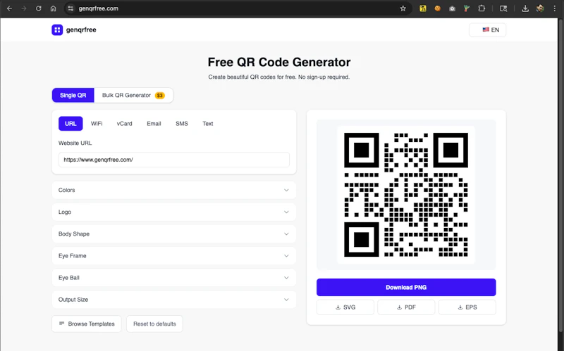 GenQRFree screenshot 2