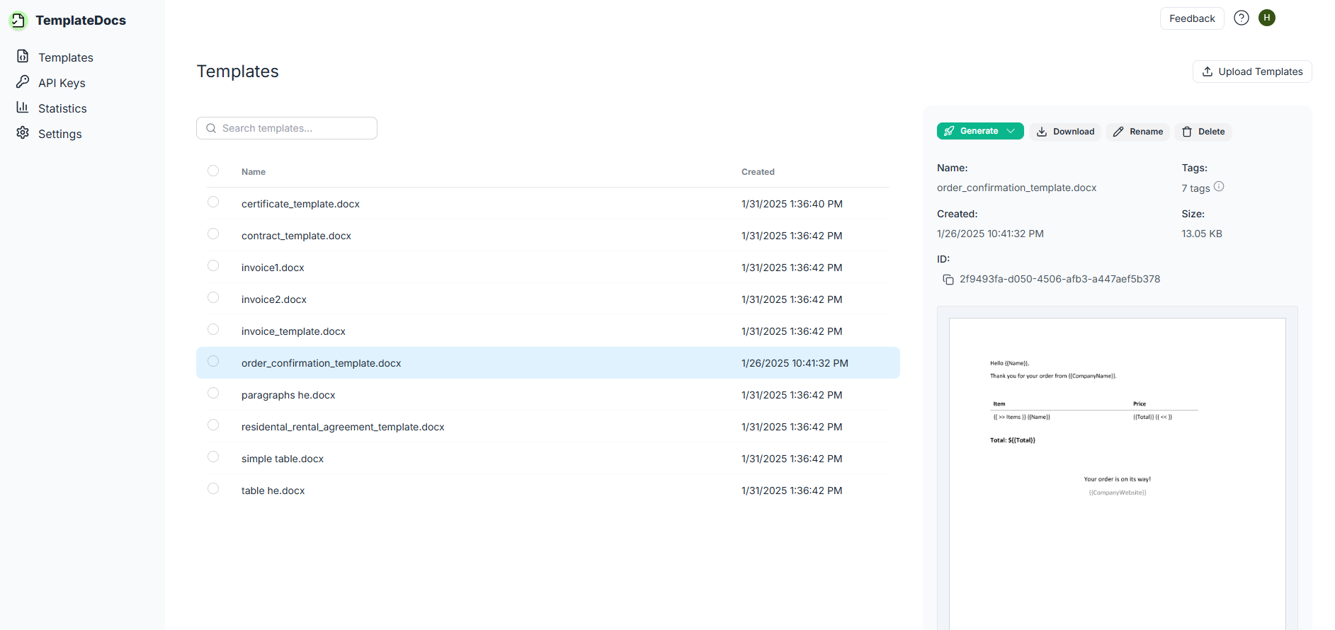 Templatedocs media 4