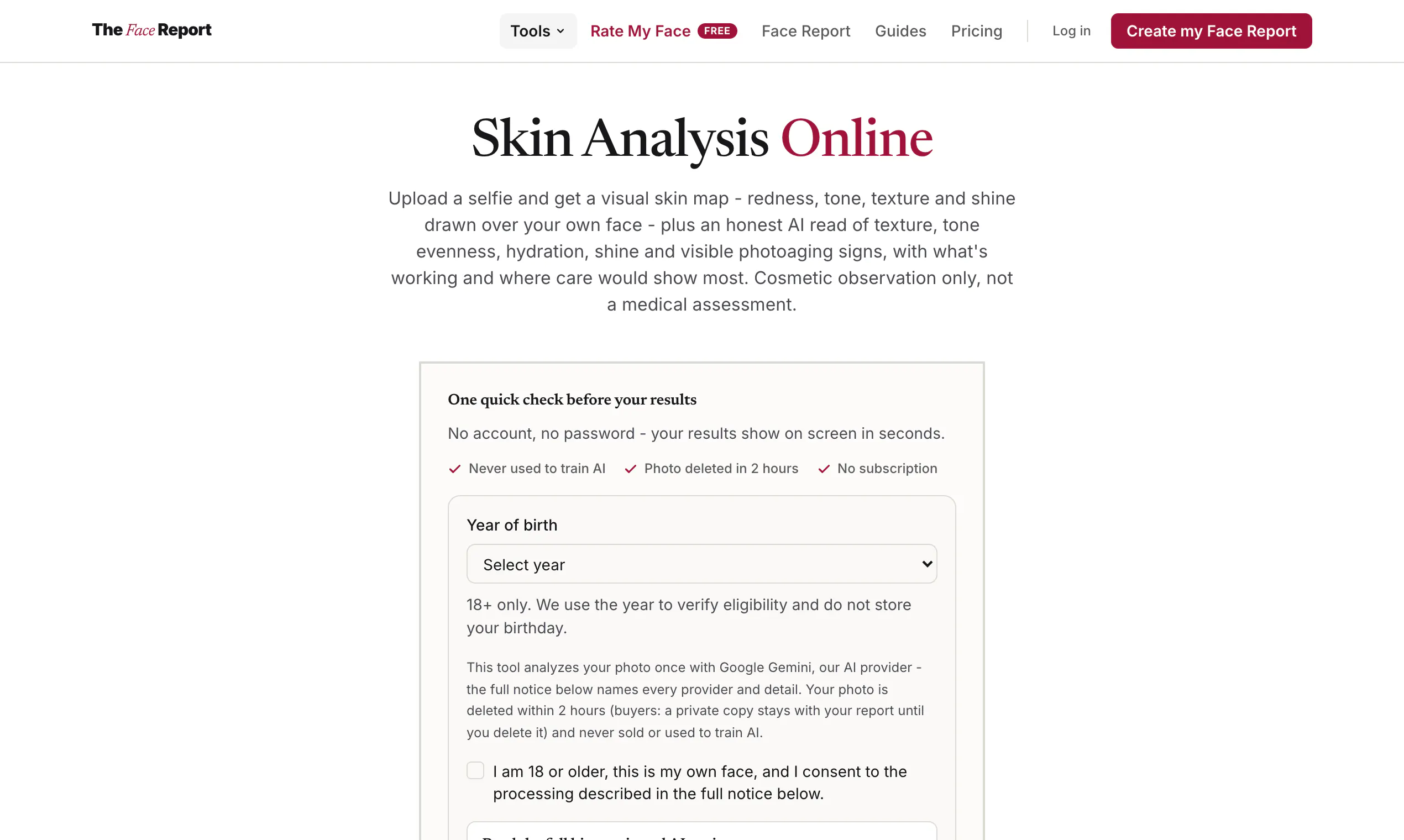 The Face Report gallery image