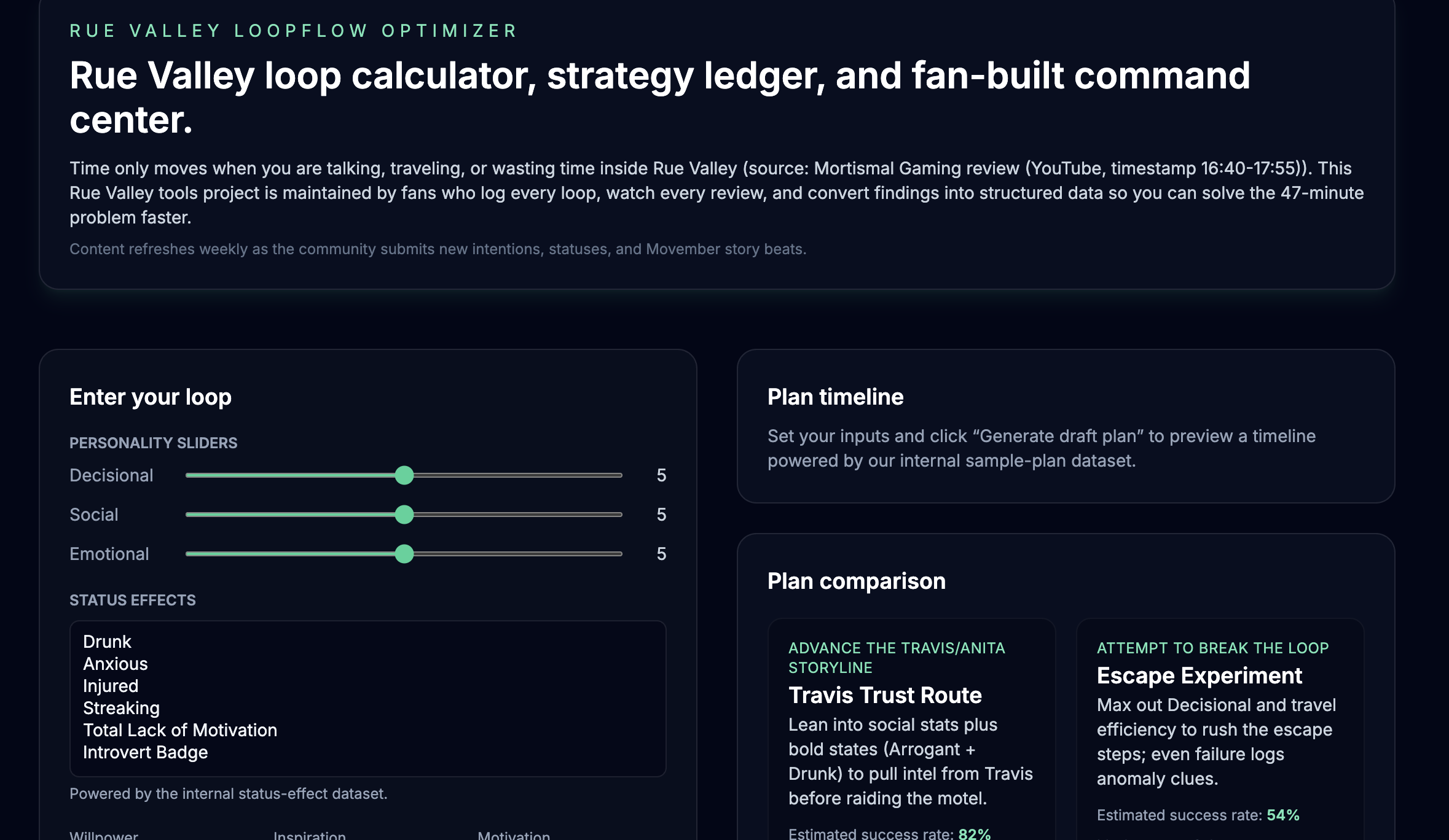 Rue Valley Tools - Main screenshot showing features and interface