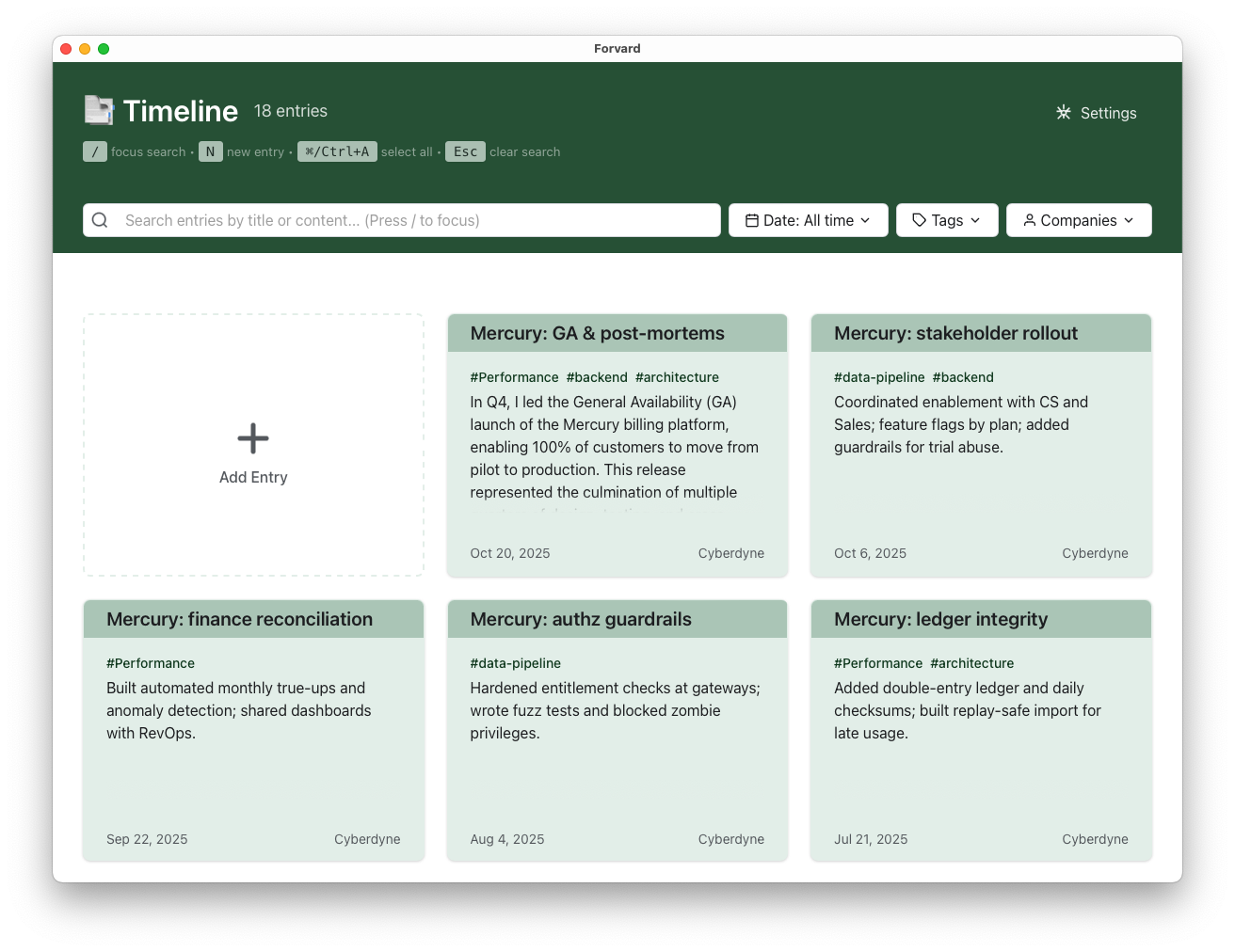 Média Forvard: Career Achievement Tracking App - Career achievement tracking app | performance review tool 1