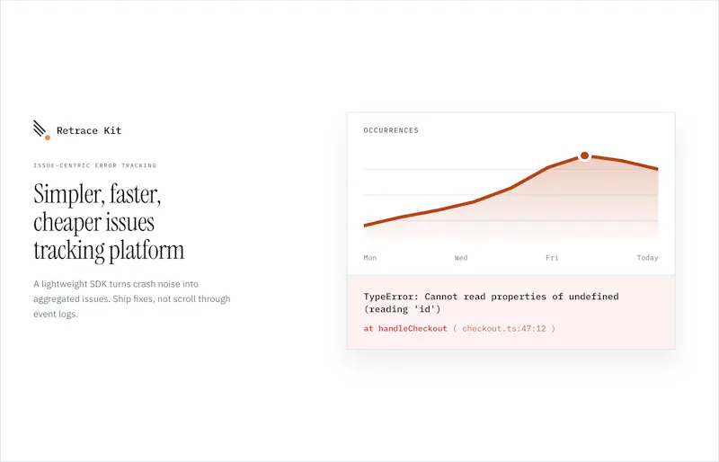 RetraceKit – Error Tracking platform screenshot 2