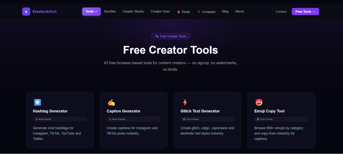 CreatorAiHub 截图 4