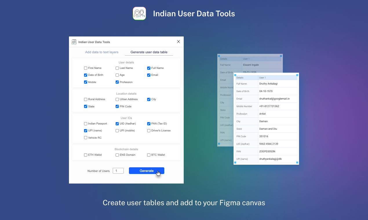 Indian User Data Tools gallery image