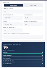 Free paycheck calculator after taxes gallery image
