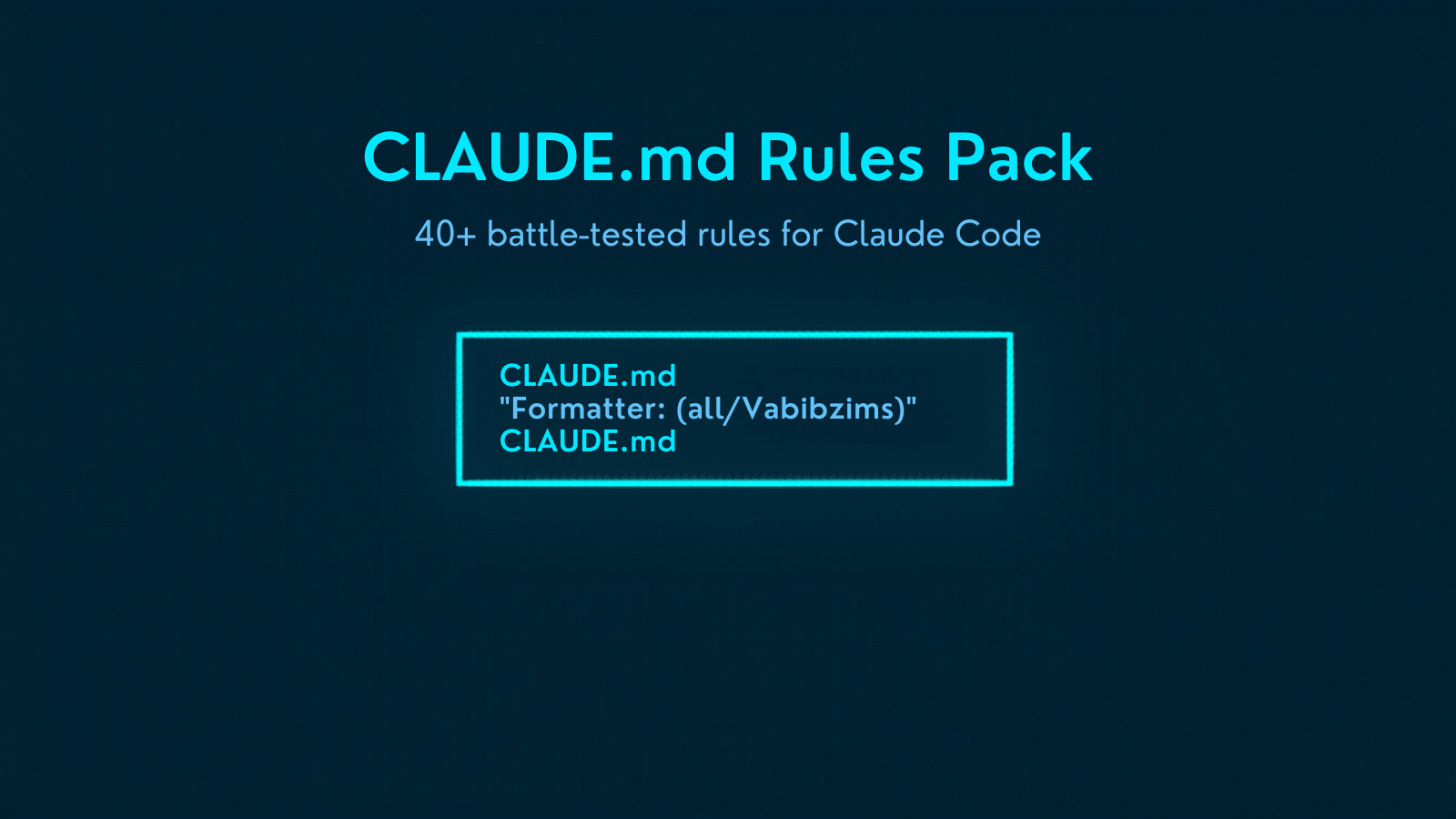 CLAUDE.md Rules Pack gallery image