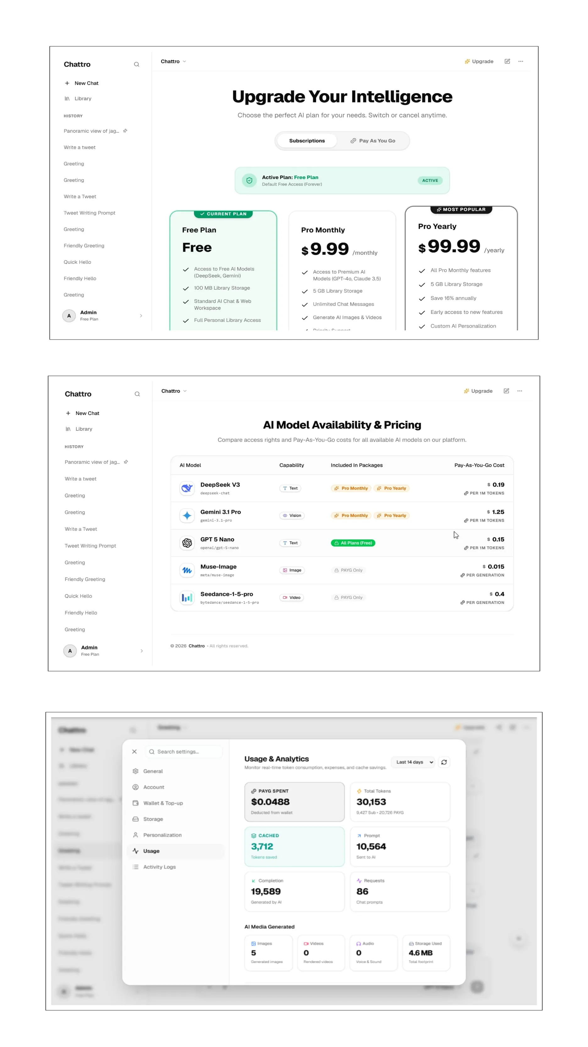 Chattro - Laravel AI Assistant SaaS gallery image