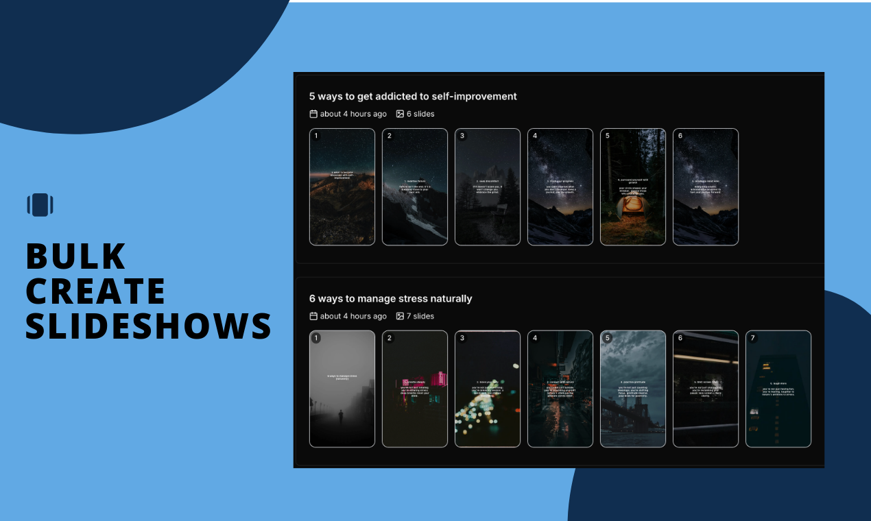 Media Slideshowgen - Cách dễ nhất và nhanh nhất để tạo trình chiếu Tiktok/IG 3