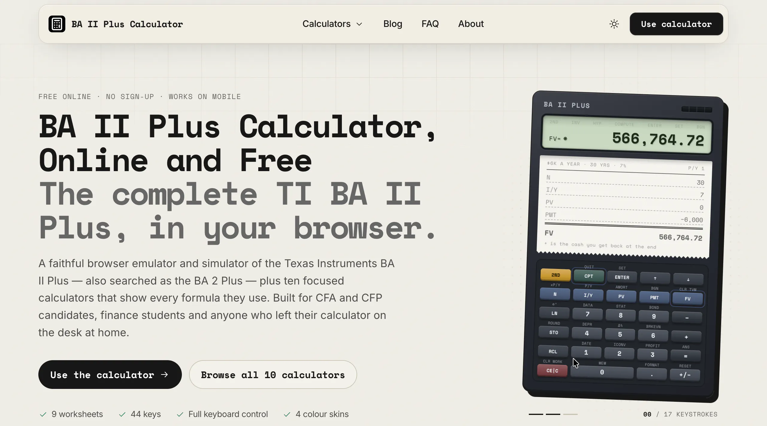 BA II Plus Calculator gallery image