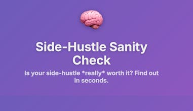 Side-Hustle Sanity Check gallery image