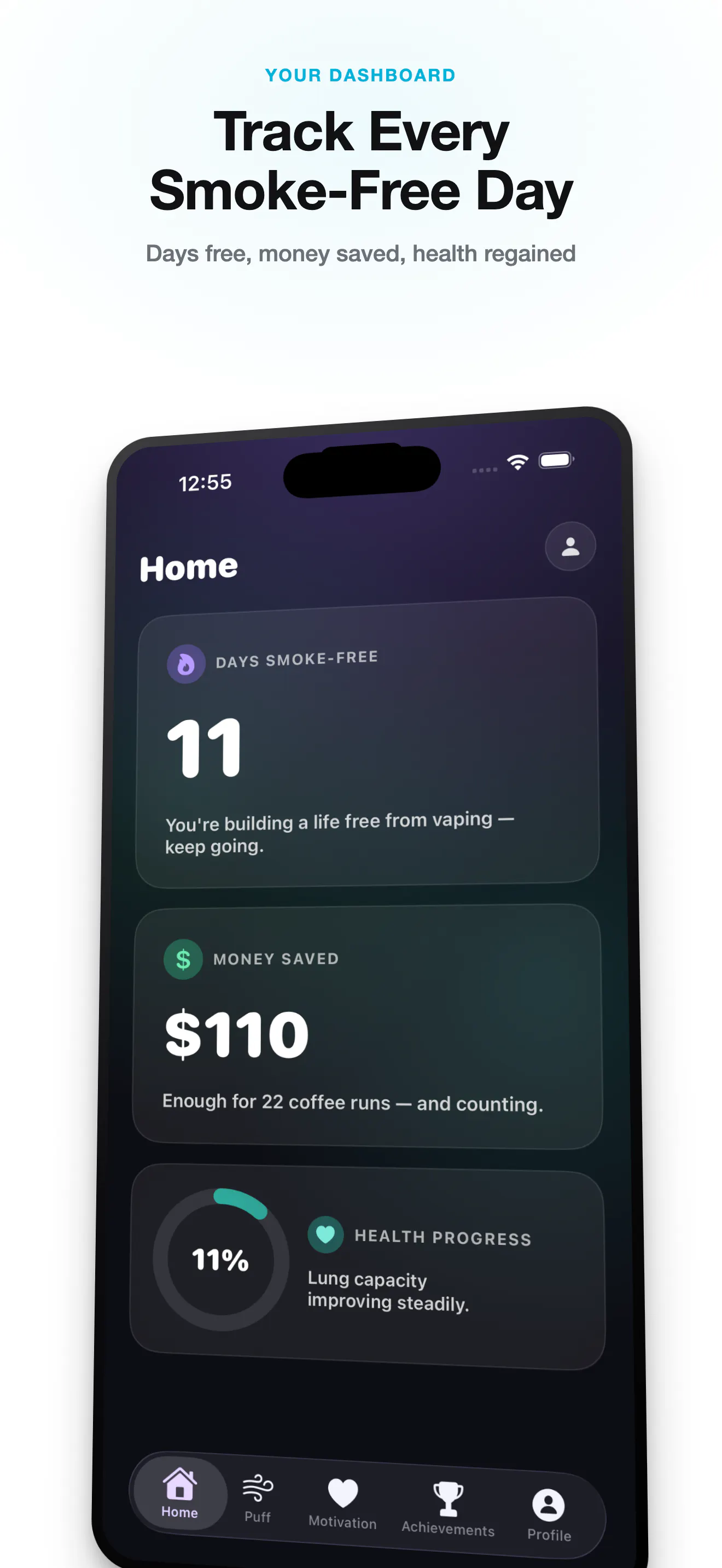QuitVape 2.0 — Redesigned + Premium gallery image