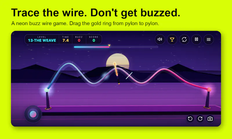 Voltline: Buzz Wire Arcade screenshot 2