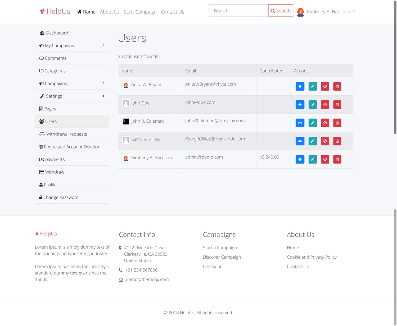 HelpUs – Ultimate Crowdfunding Solution gallery image