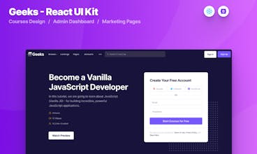Geeks React Bootstrap 5 Admin Dashboard gallery image