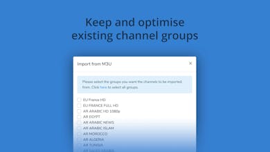 Online IPTV M3U playlist editor gallery image