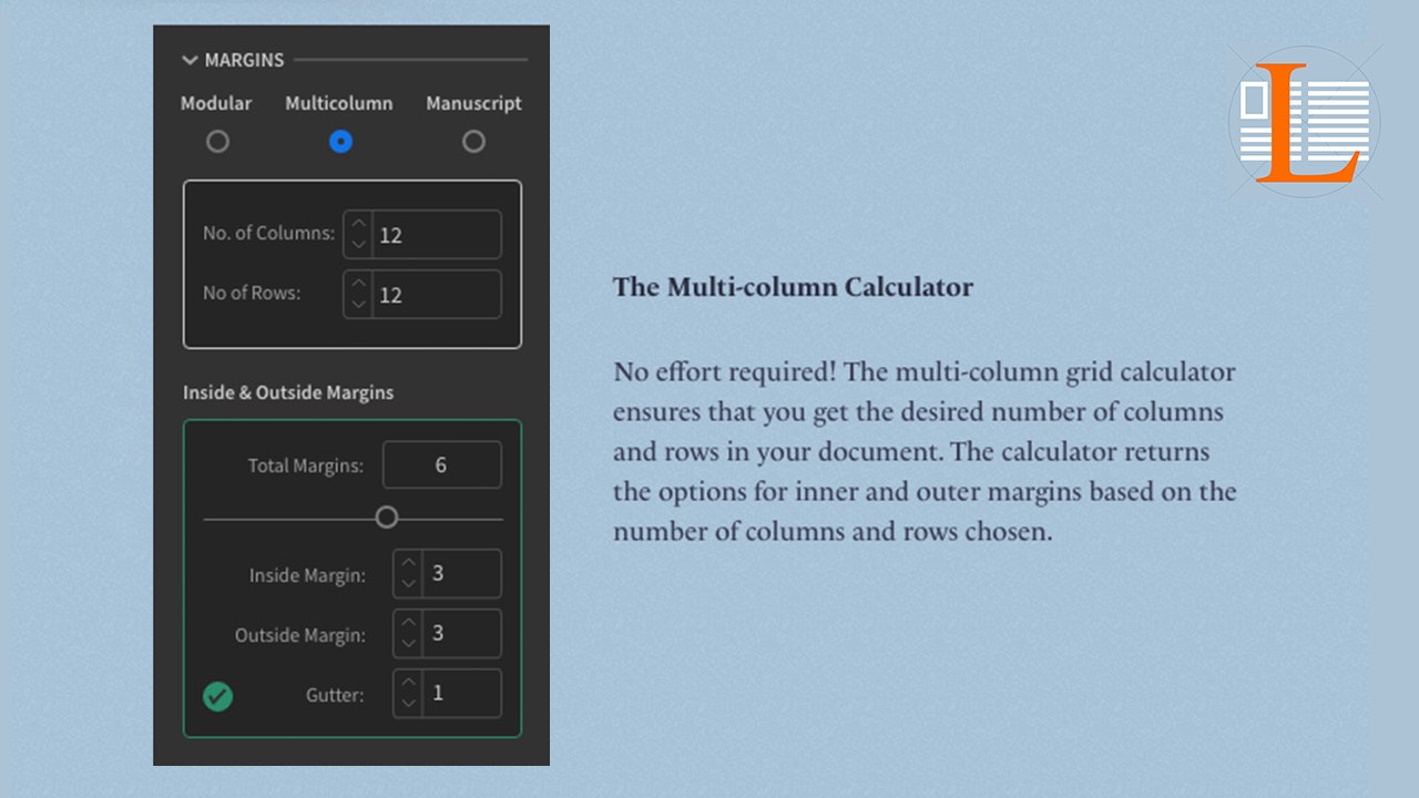 Layout Grid Calculator for InDesign gallery image