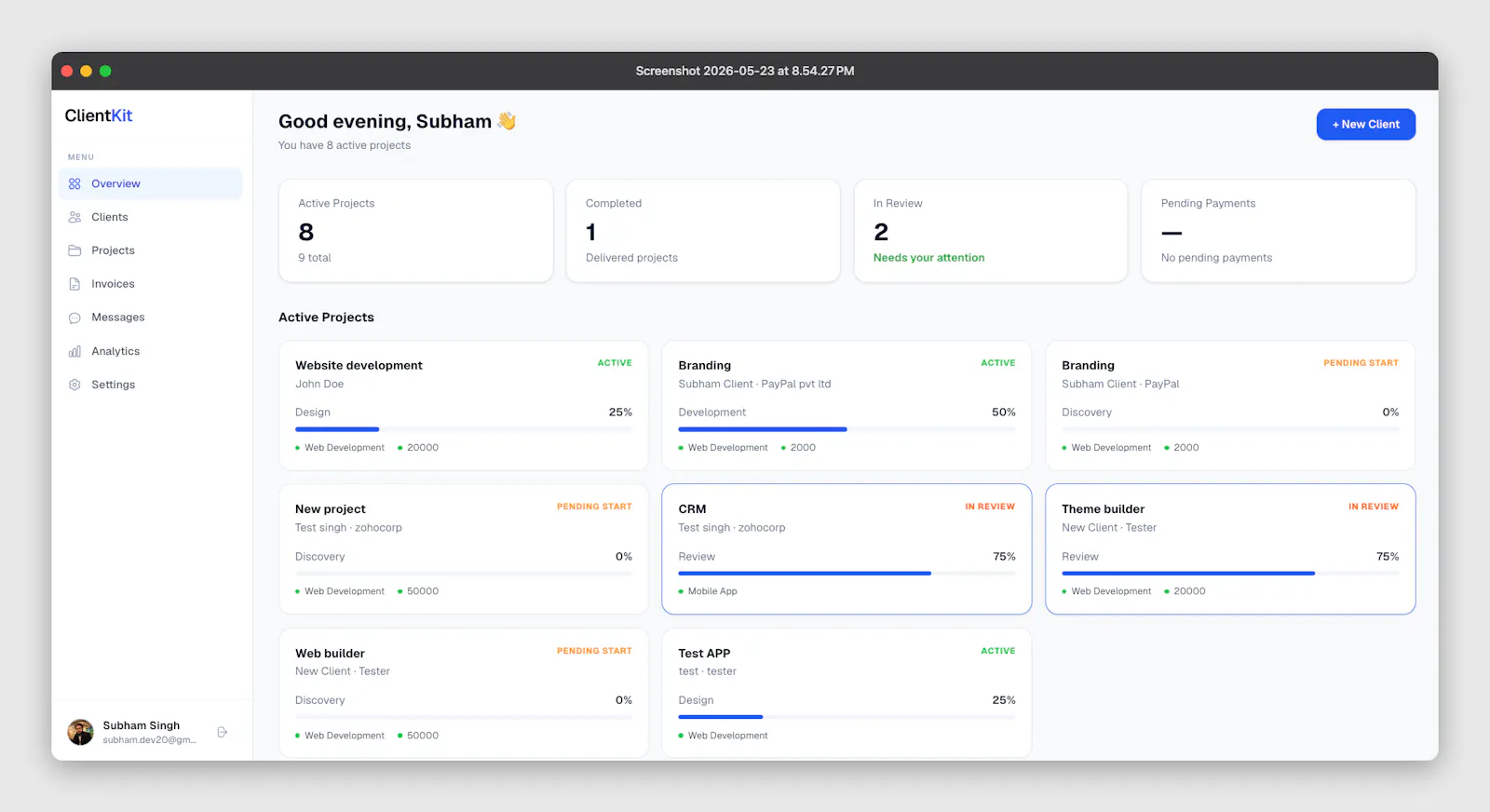 ClientKit screenshot 1