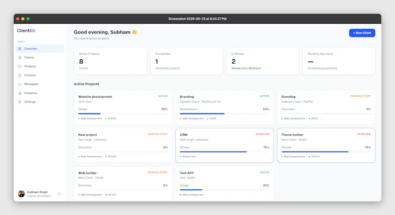 ClientKit screenshot 1