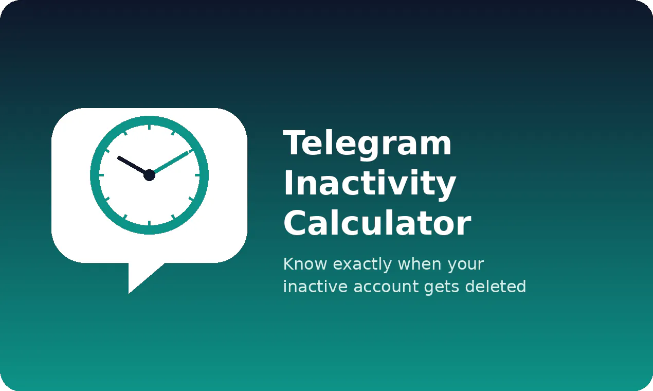 Telegram Inactivity Calculator gallery image