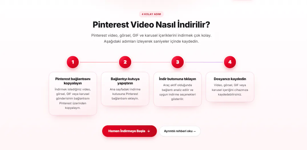 Pinterest Video İndir screenshot