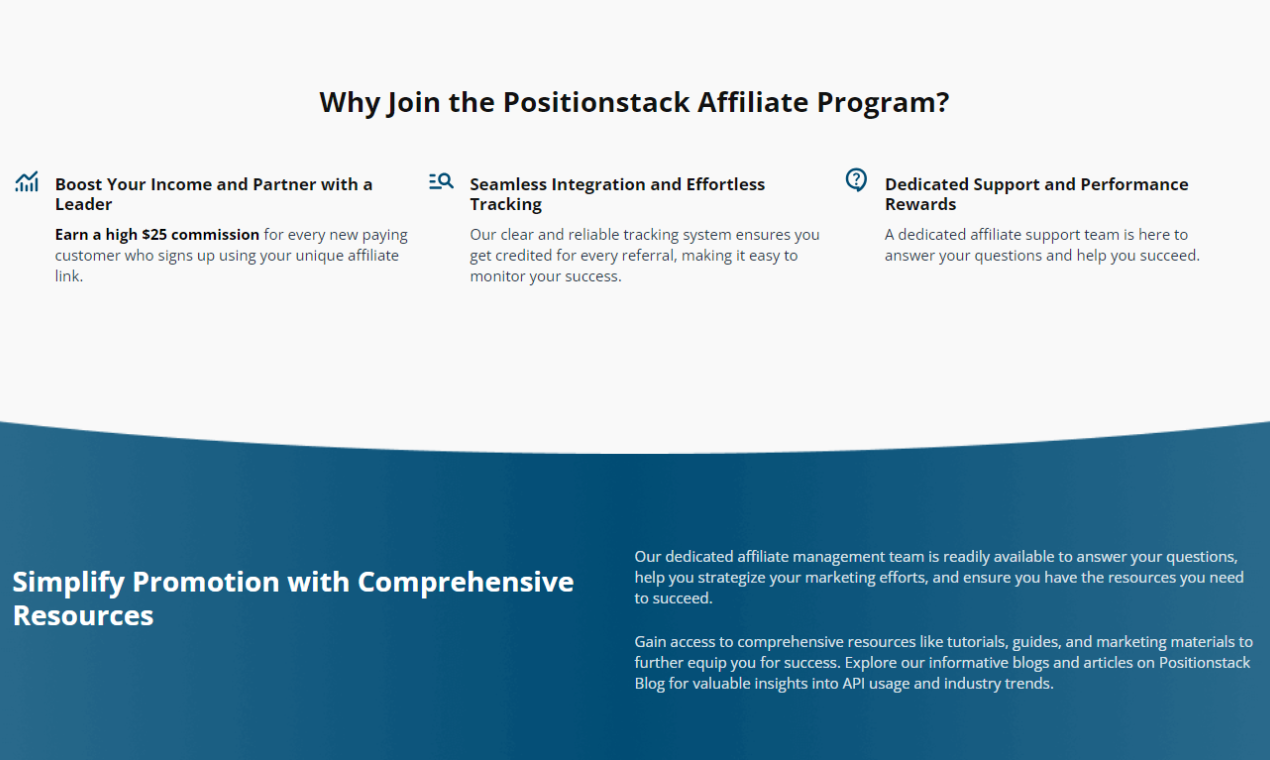 Mídia 2 de Programa de afiliados de PositionStack