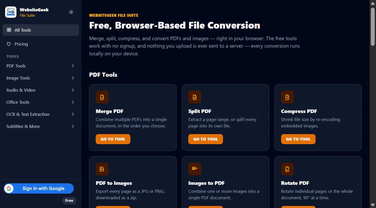 WebsiteGeek File Suite gallery image