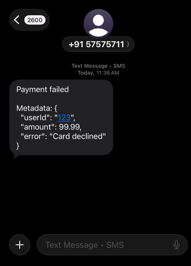 Console.text() gallery image