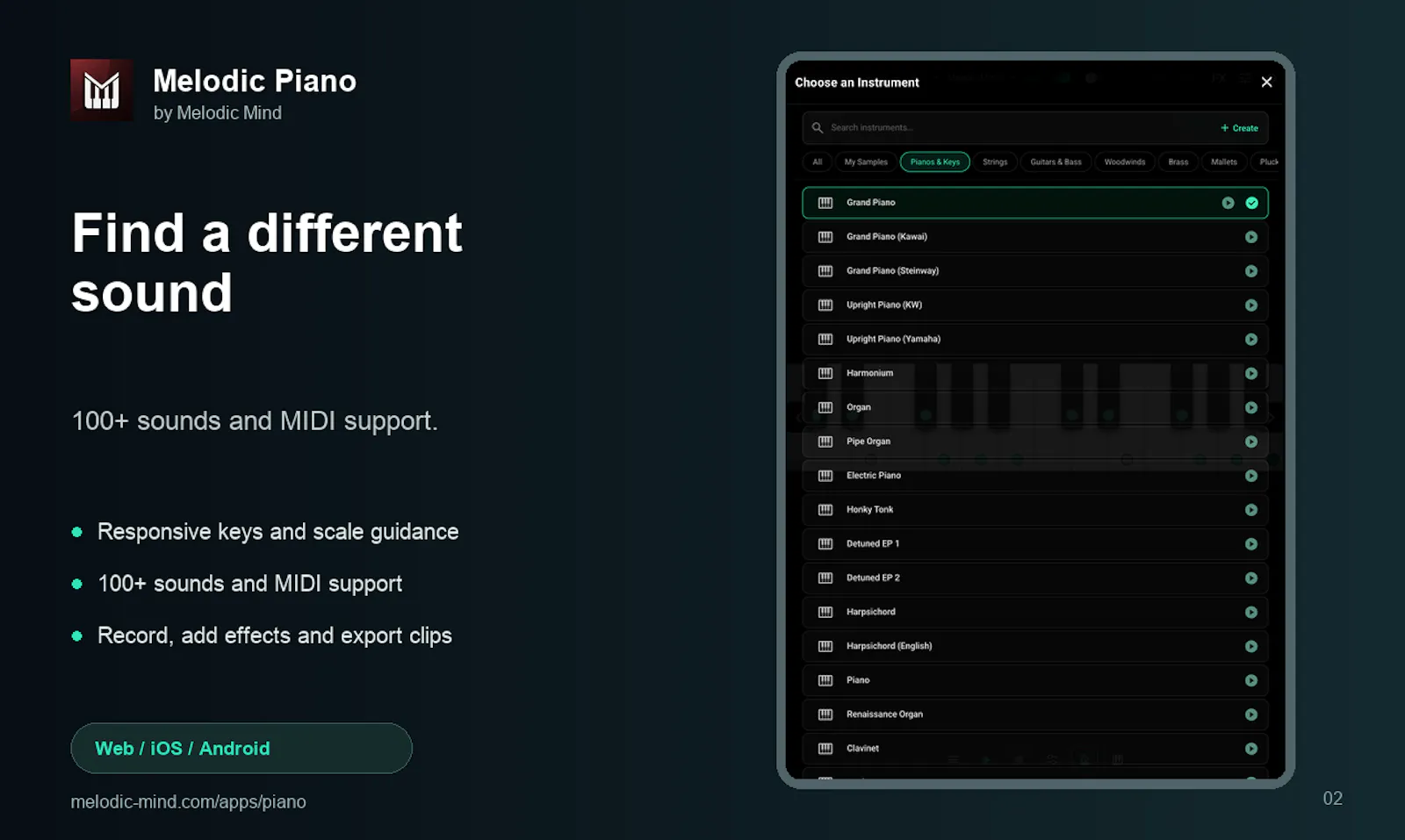 Melodic Piano screenshot 2